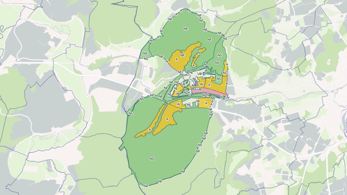 Aperçu cartographique de Foug, centré sur la commune