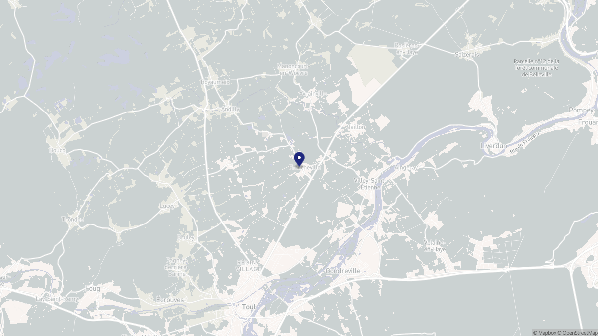 Aperçu cartographique de Francheville, centré sur la commune