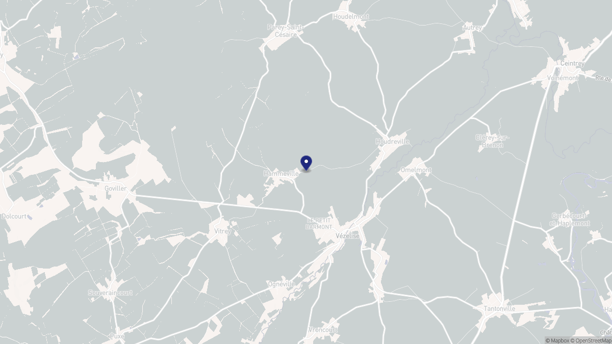 Aperçu cartographique de Hammeville, centré sur la commune