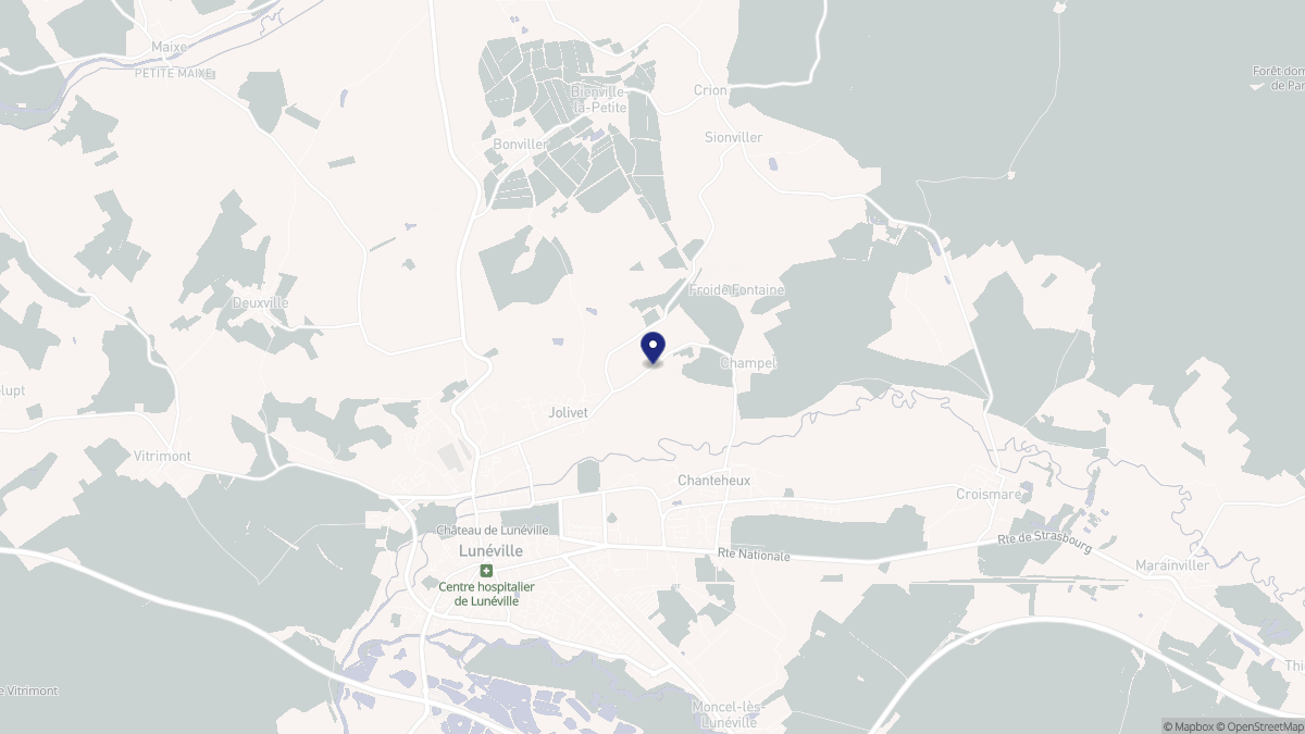 Aperçu cartographique de Jolivet, centré sur la commune
