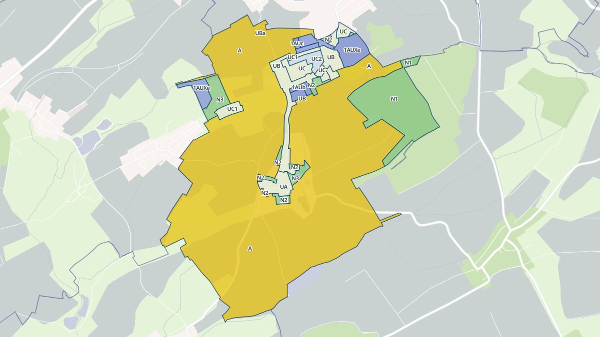 Aperçu cartographique de Joudreville, centré sur la commune
