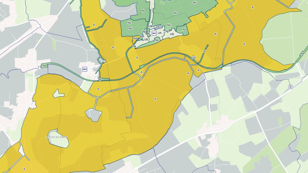 Aperçu cartographique de Laître-sous-Amance, centré sur la commune