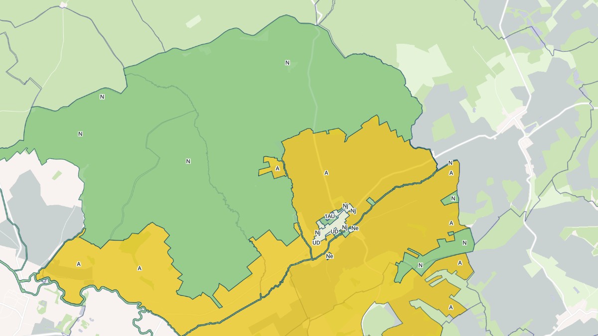 Aperçu cartographique de Laneuveville-aux-Bois, centré sur la commune