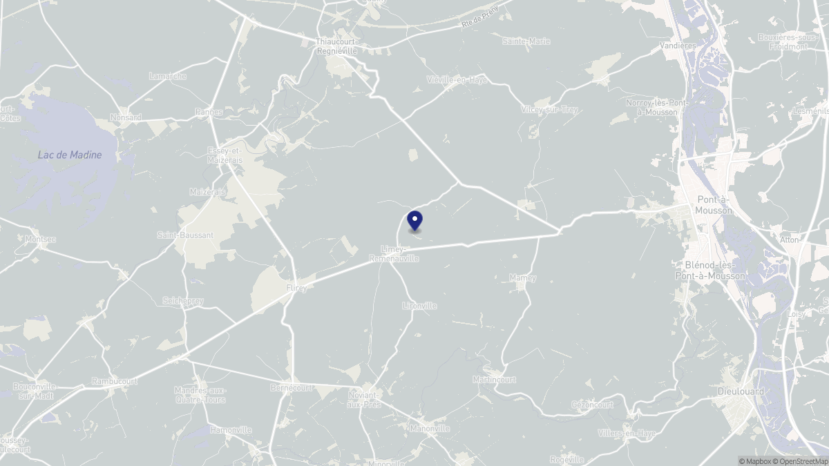 Aperçu cartographique de Limey-Remenauville, centré sur la commune