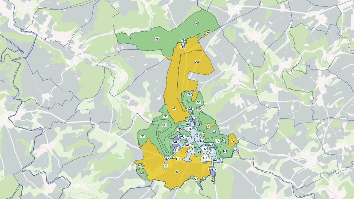 Aperçu cartographique de Longuyon, centré sur la commune