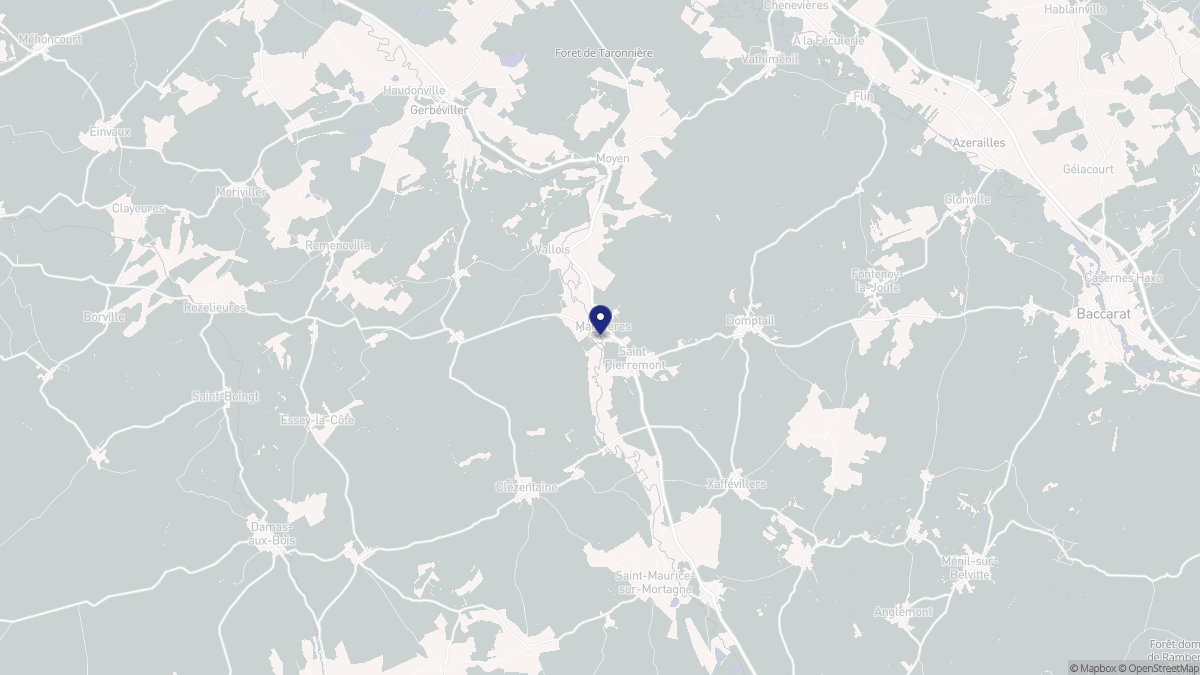 Aperçu cartographique de Magnières, centré sur la commune