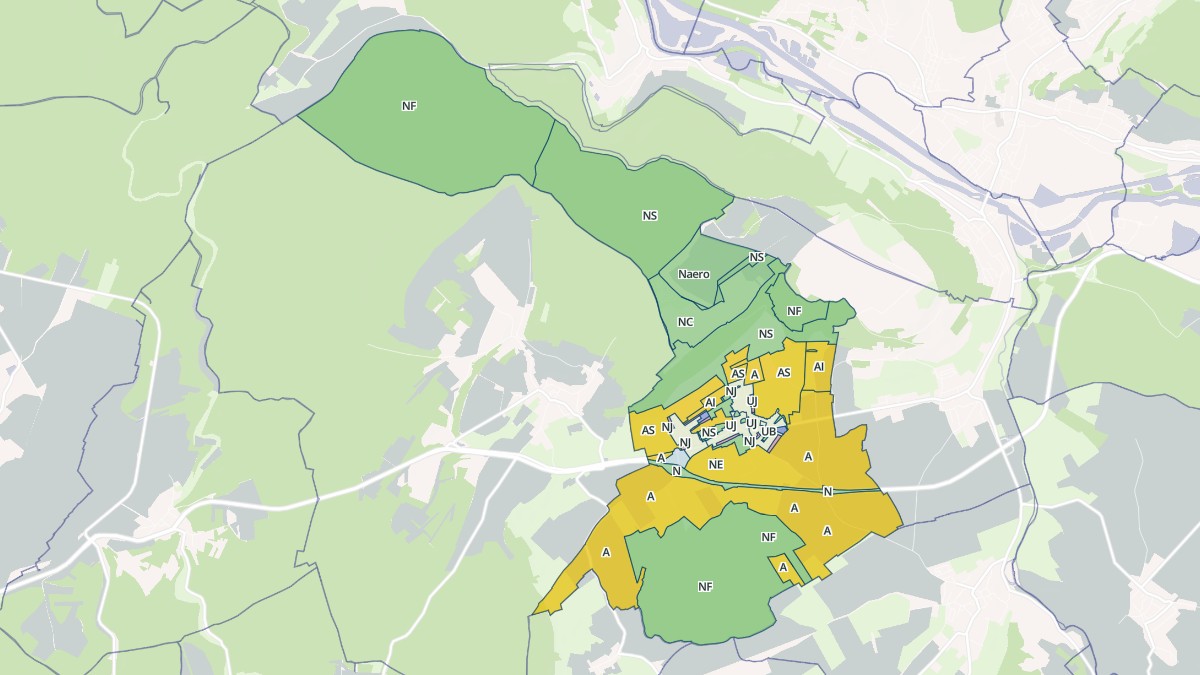 Aperçu cartographique de Maizières, centré sur la commune