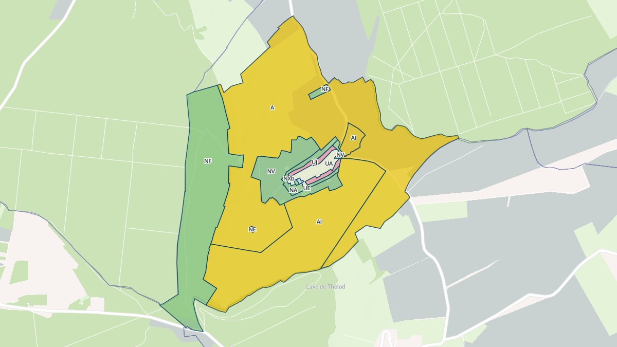 Aperçu cartographique de Marthemont, centré sur la commune
