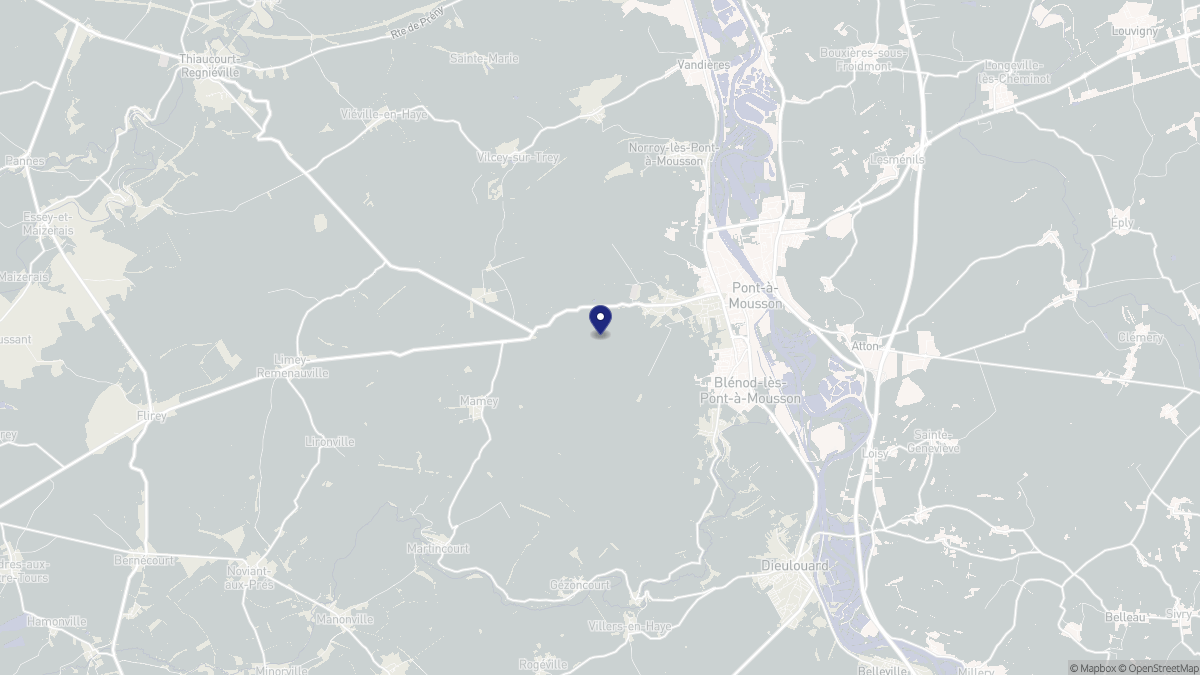 Aperçu cartographique de Montauville, centré sur la commune