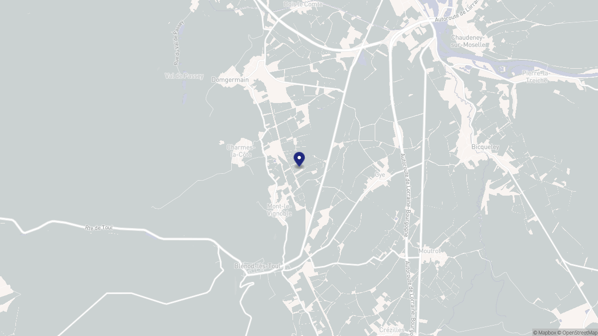Aperçu cartographique de Mont-le-Vignoble, centré sur la commune