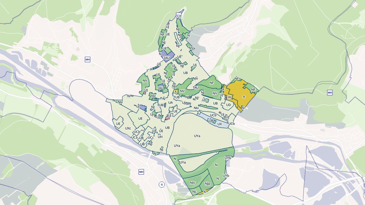 Aperçu cartographique de Neuves-Maisons, centré sur la commune