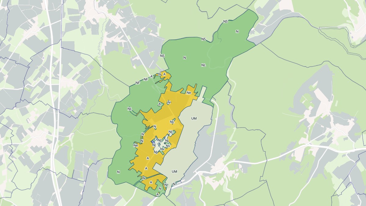 Aperçu cartographique de Ochey, centré sur la commune