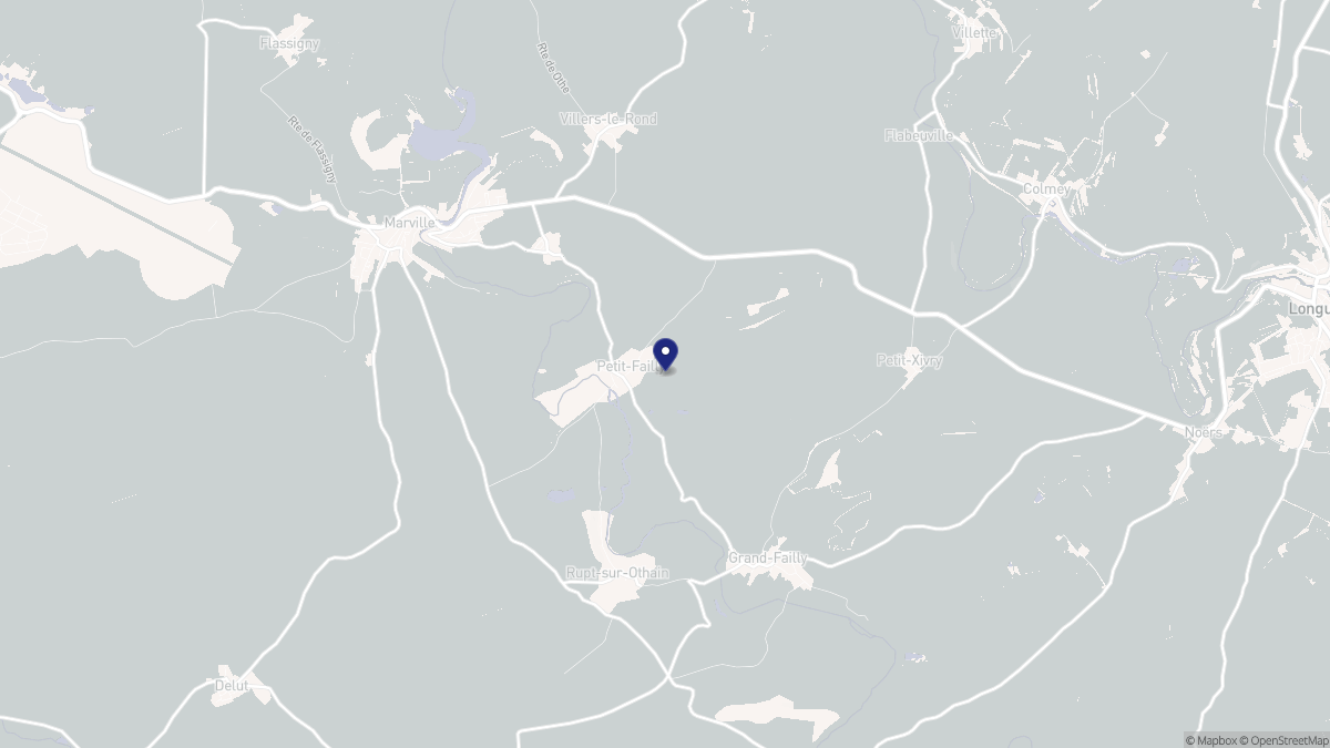 Aperçu cartographique de Petit-Failly, centré sur la commune