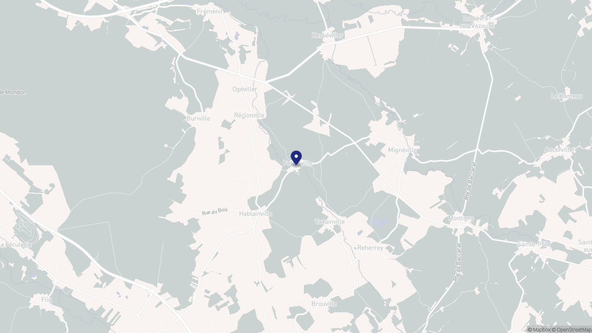 Aperçu cartographique de Pettonville, centré sur la commune