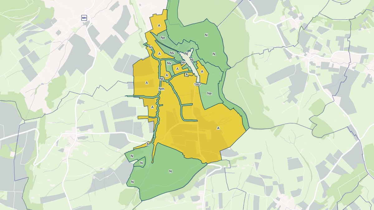 Aperçu cartographique de Pulney, centré sur la commune