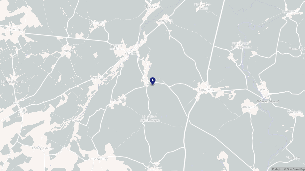 Aperçu cartographique de Quevilloncourt, centré sur la commune