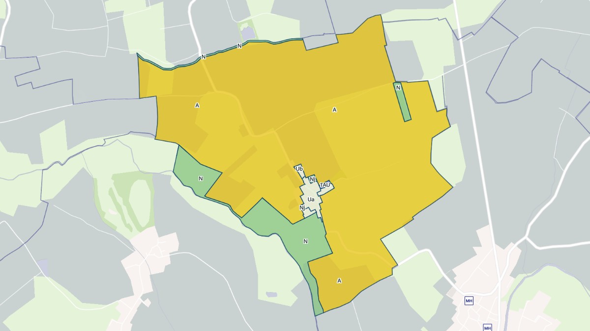 Aperçu cartographique de Rouves, centré sur la commune