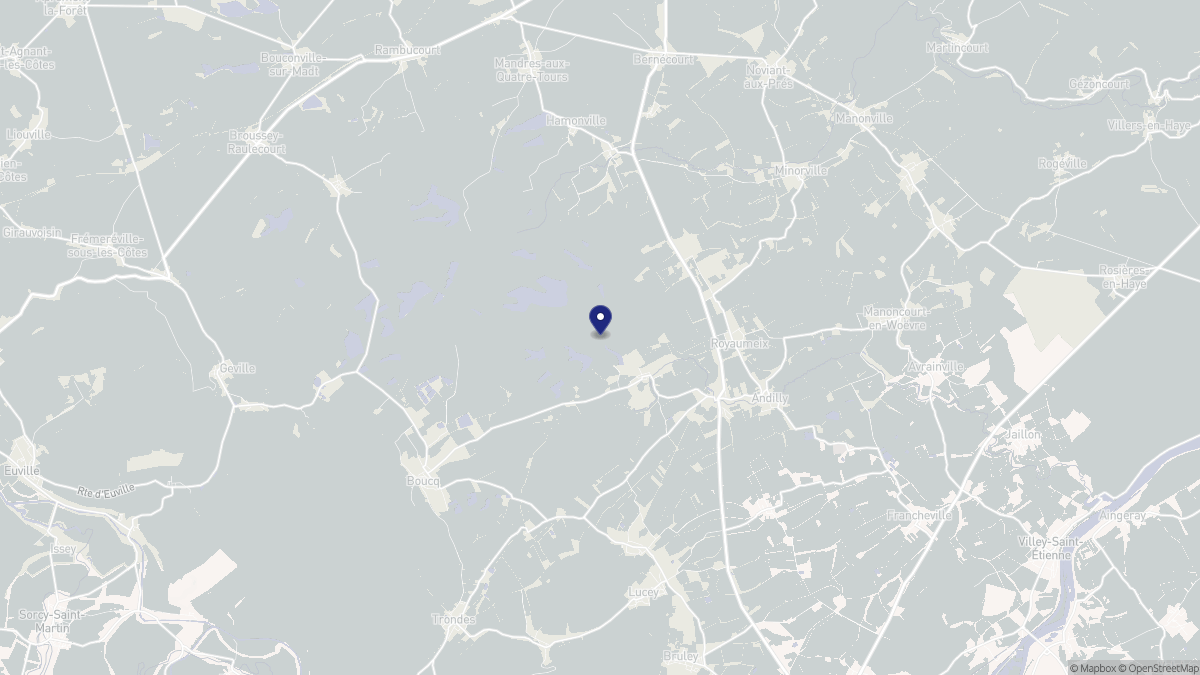 Aperçu cartographique de Royaumeix, centré sur la commune