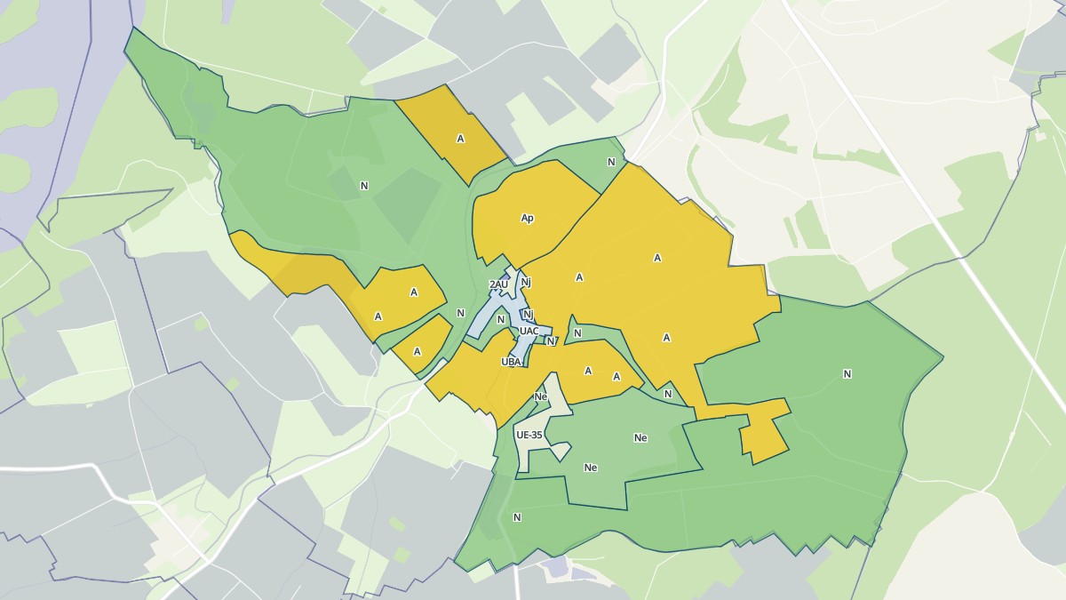 Aperçu cartographique de Saint-Baussant, centré sur la commune