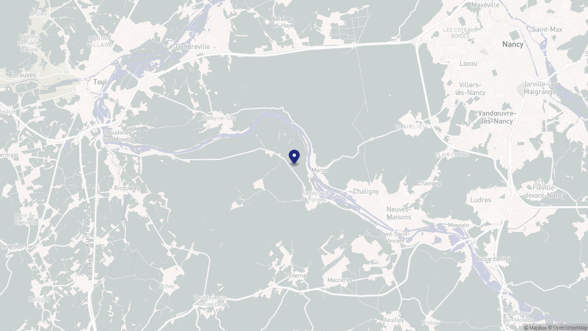 Aperçu cartographique de Sexey-aux-Forges, centré sur la commune