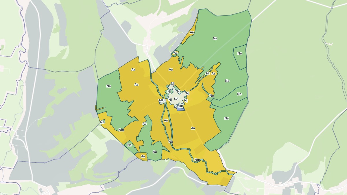 Aperçu cartographique de Uruffe, centré sur la commune