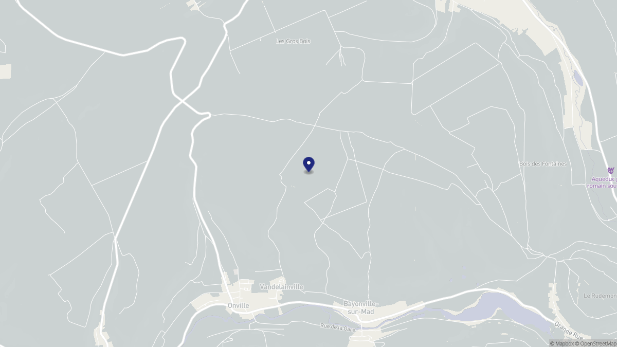 Aperçu cartographique de Vandelainville, centré sur la commune