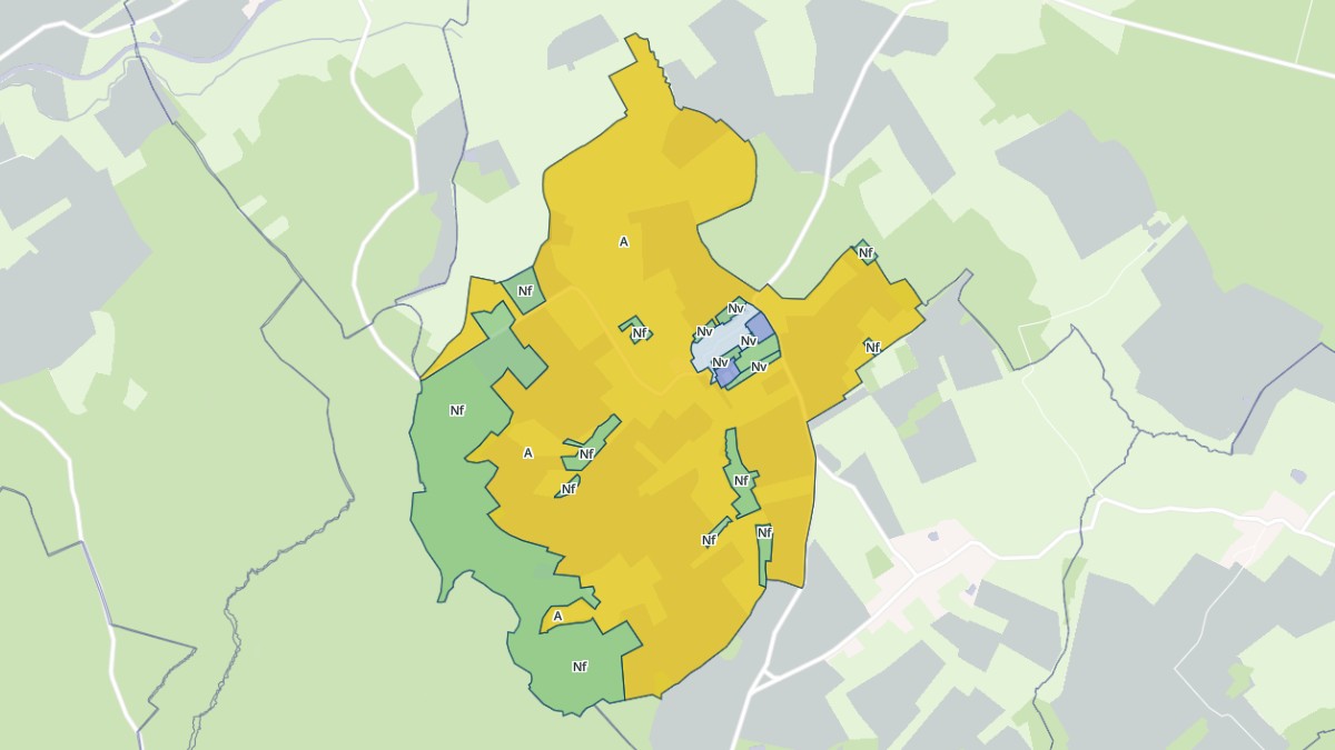Aperçu cartographique de Vaucourt, centré sur la commune