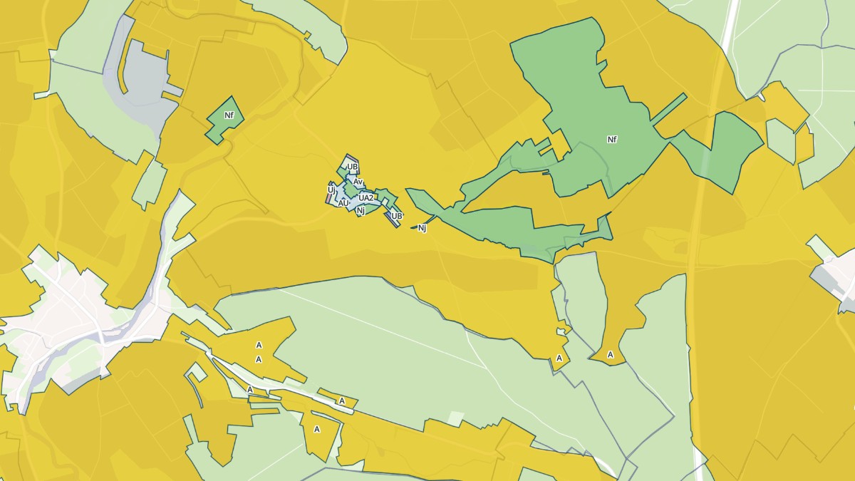 Aperçu cartographique de Vaudigny, centré sur la commune