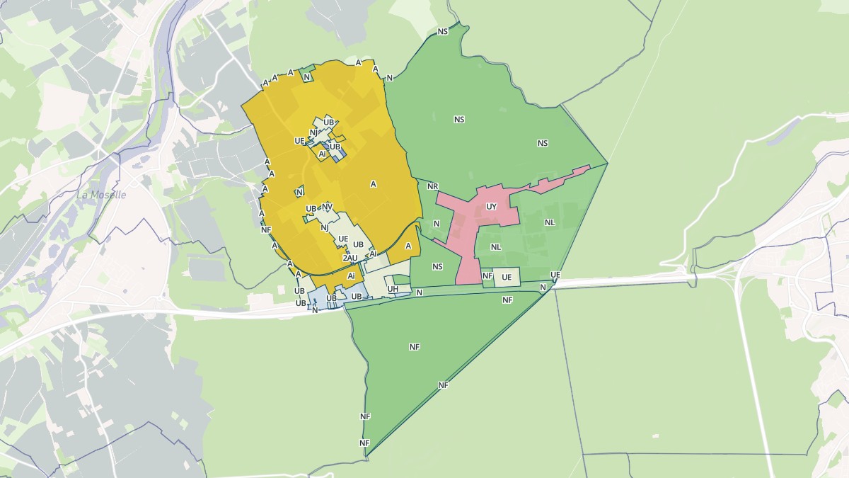 Aperçu cartographique de Bois-de-Haye, centré sur la commune