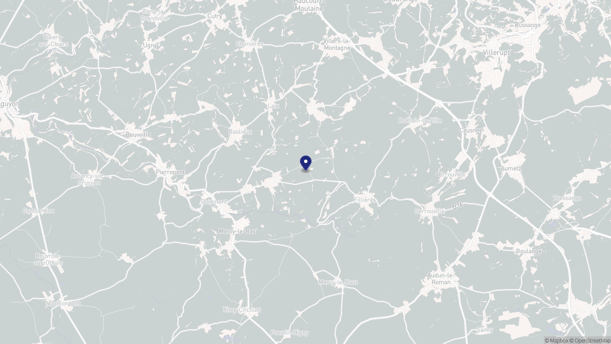 Aperçu cartographique de Ville-au-Montois, centré sur la commune