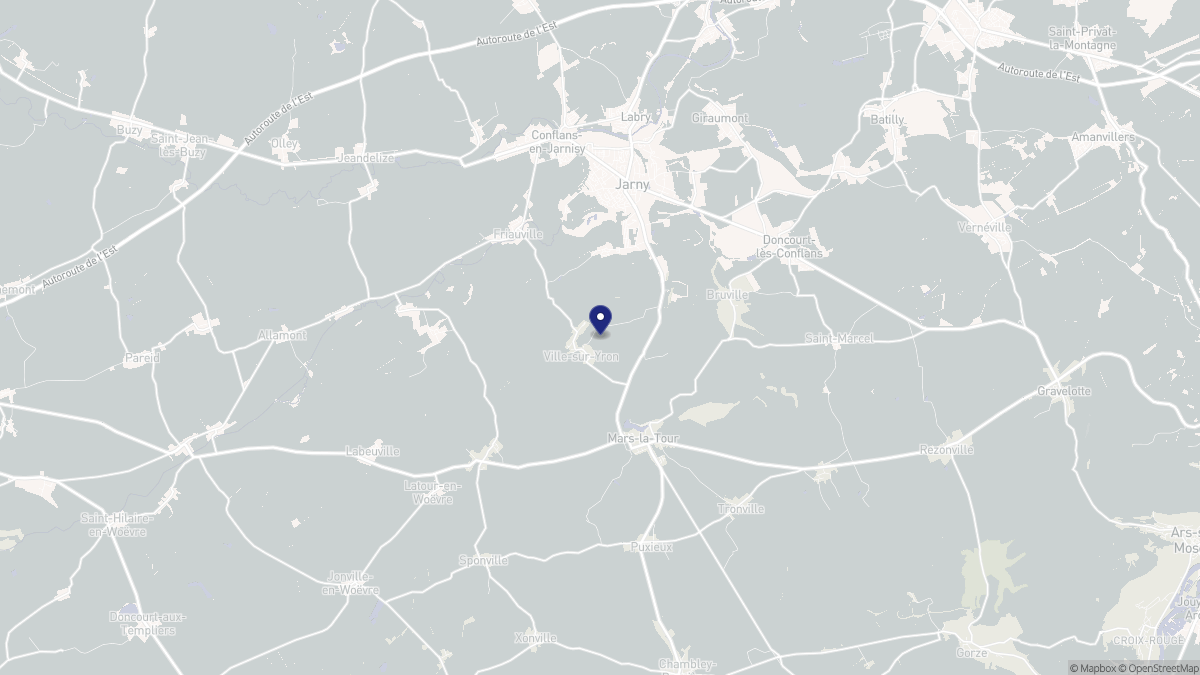 Aperçu cartographique de Ville-sur-Yron, centré sur la commune