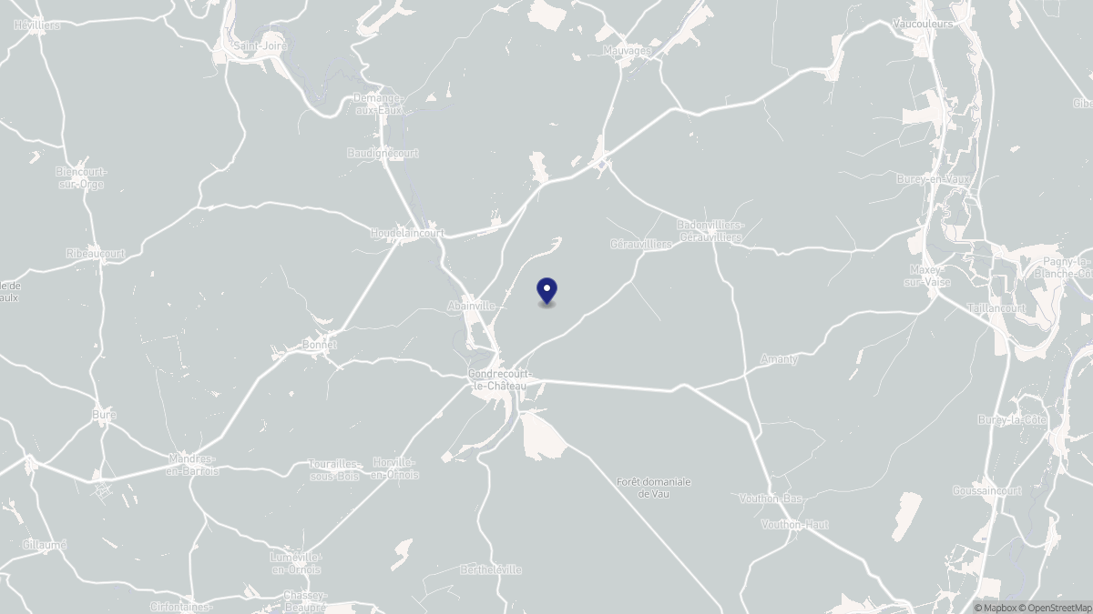 Aperçu cartographique de Abainville, centré sur la commune