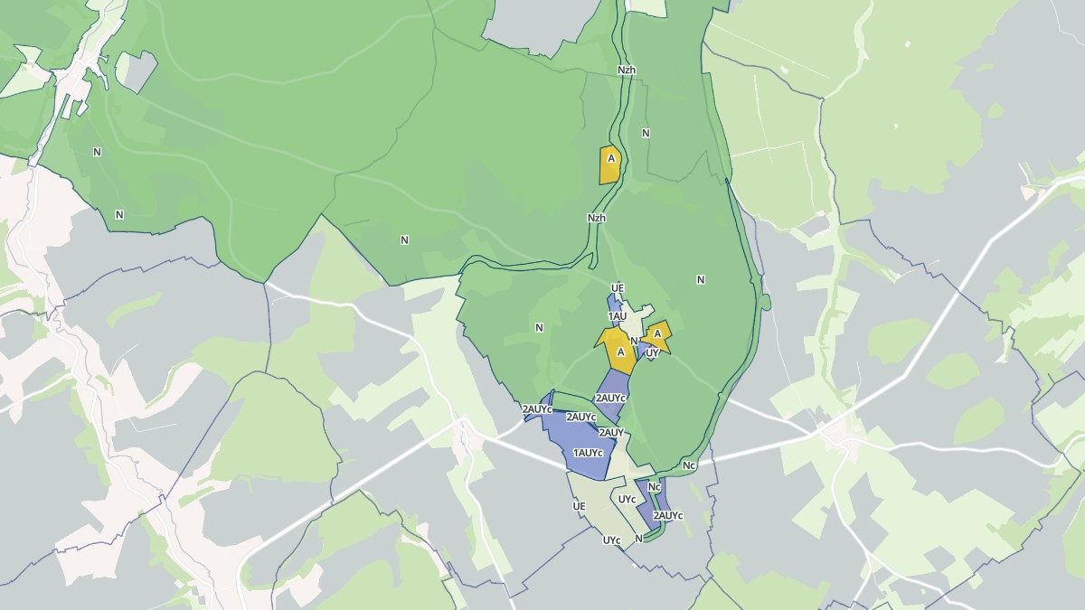Aperçu cartographique de Bure, centré sur la commune