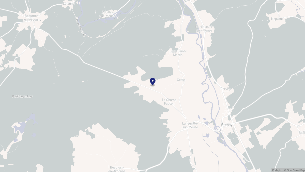 Aperçu cartographique de Cesse, centré sur la commune
