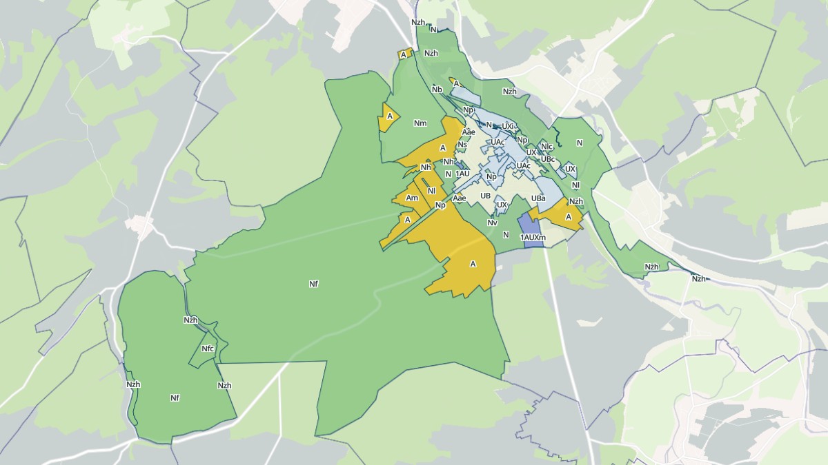 Aperçu cartographique de Commercy, centré sur la commune