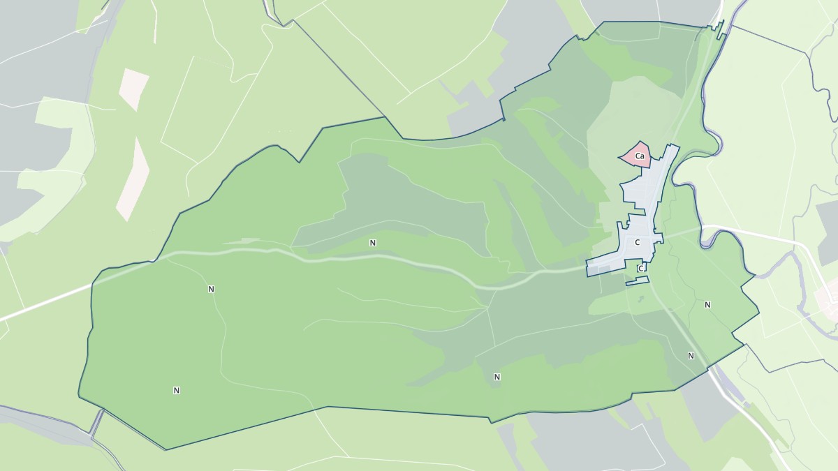 Aperçu cartographique de Dompcevrin, centré sur la commune