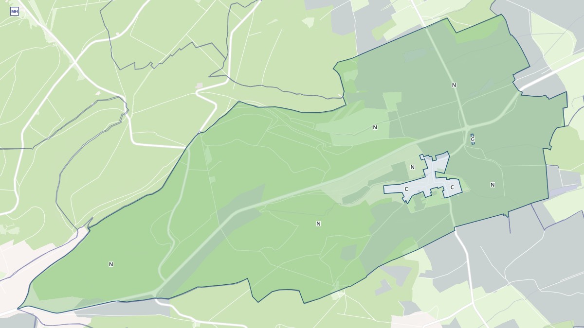 Aperçu cartographique de Eix, centré sur la commune