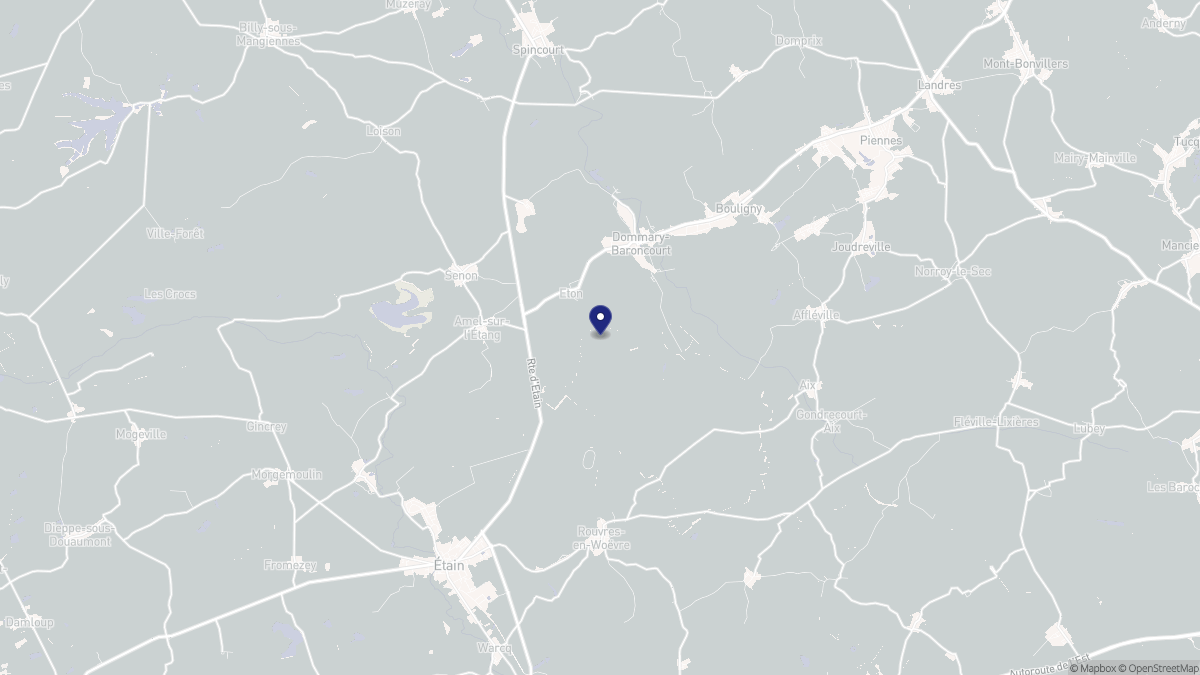 Aperçu cartographique de Éton, centré sur la commune