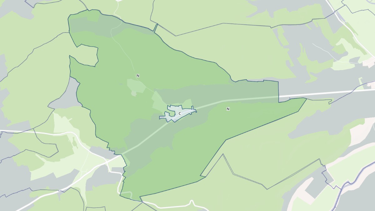 Aperçu cartographique de Fresnes-au-Mont, centré sur la commune
