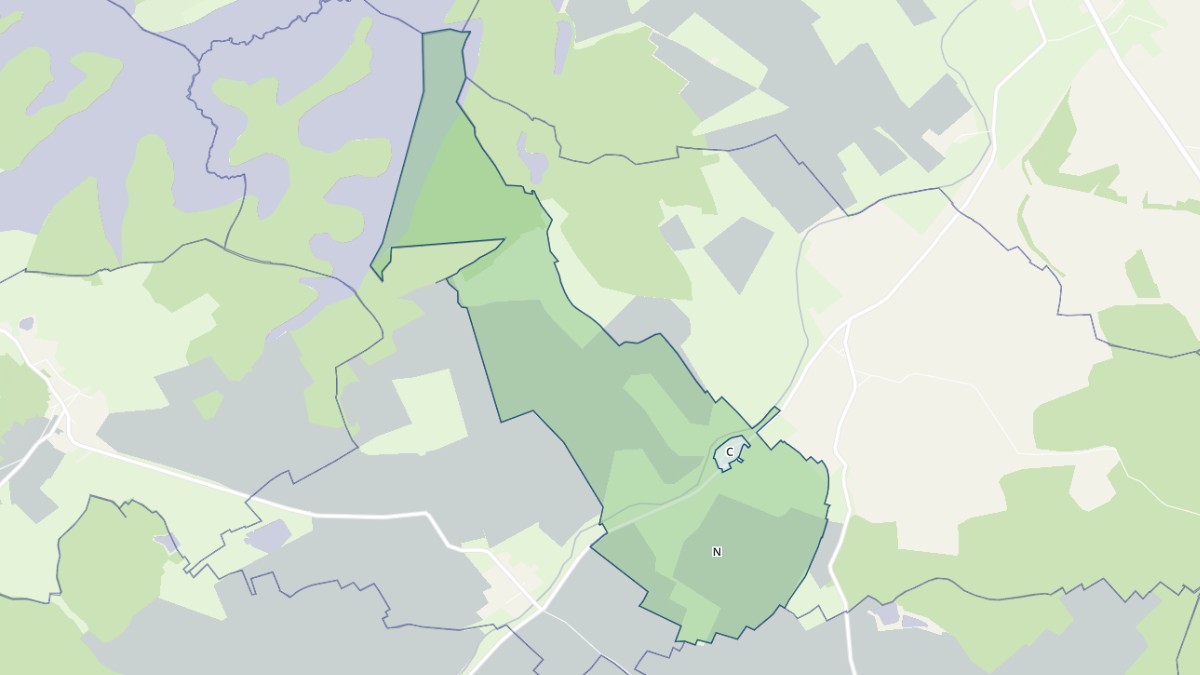 Aperçu cartographique de Lahayville, centré sur la commune