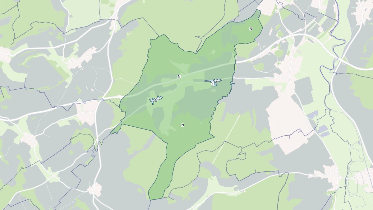 Aperçu cartographique de Landrecourt-Lempire, centré sur la commune