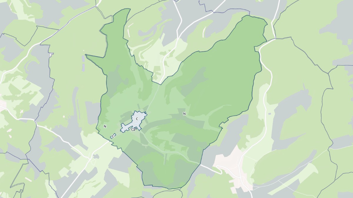 Aperçu cartographique de Loisey, centré sur la commune