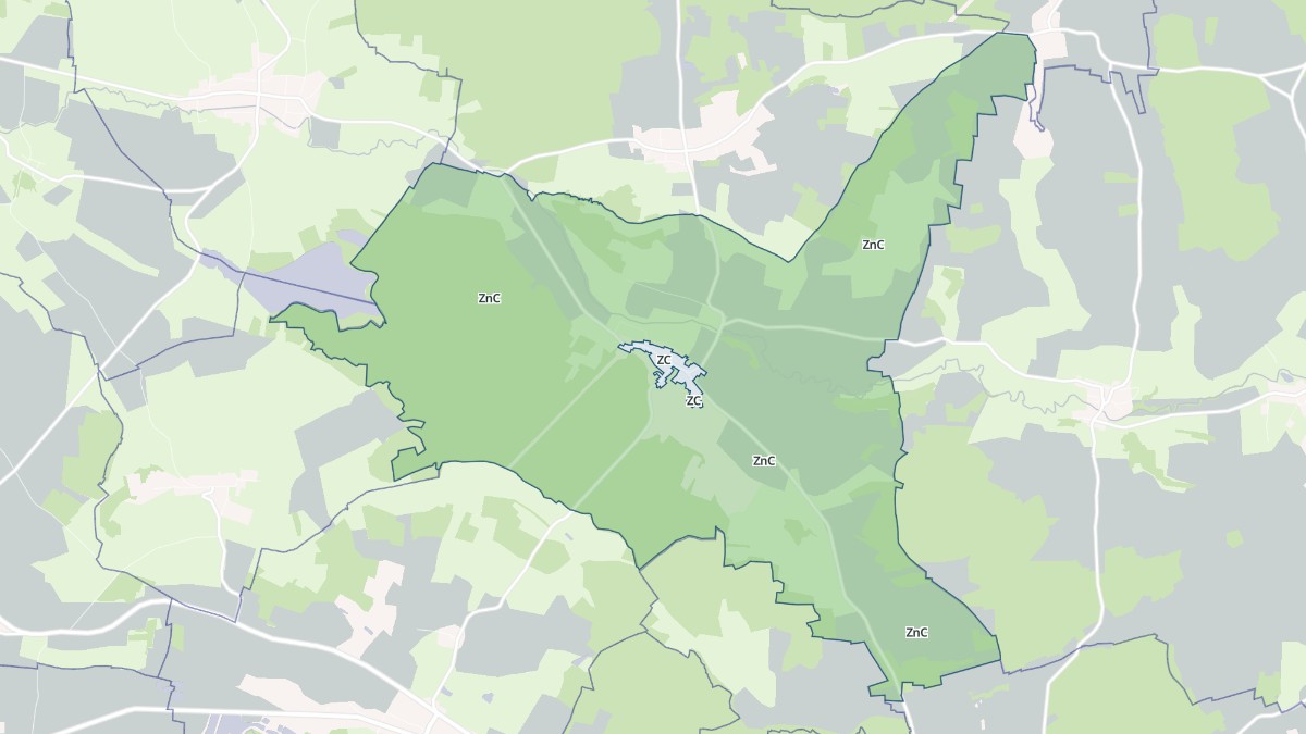 Aperçu cartographique de Louppy-le-Château, centré sur la commune