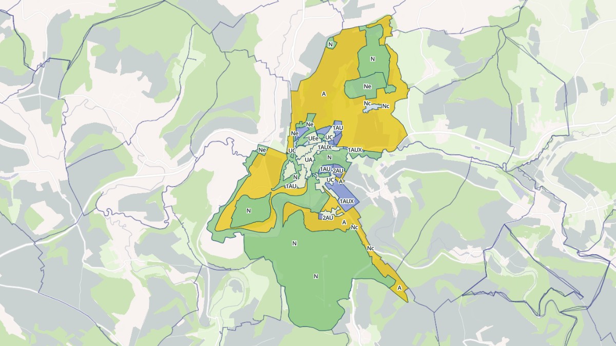 Aperçu cartographique de Montmédy, centré sur la commune