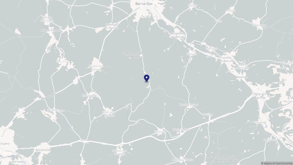 Aperçu cartographique de Montplonne, centré sur la commune