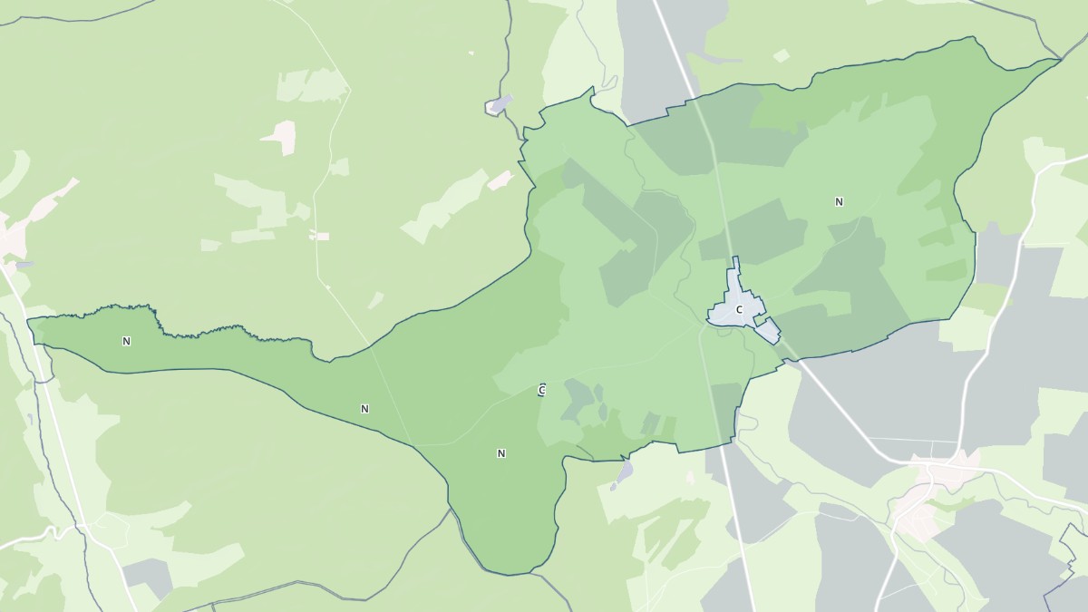 Aperçu cartographique de Neuvilly-en-Argonne, centré sur la commune