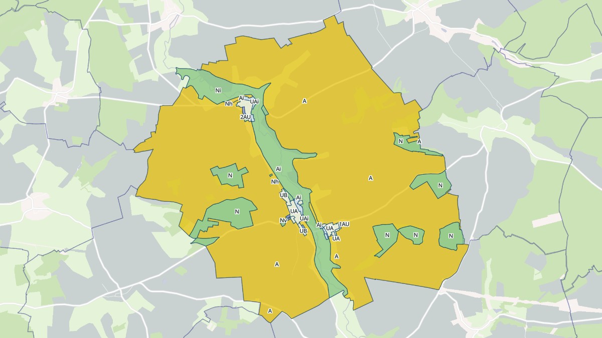 Aperçu cartographique de Nubécourt, centré sur la commune