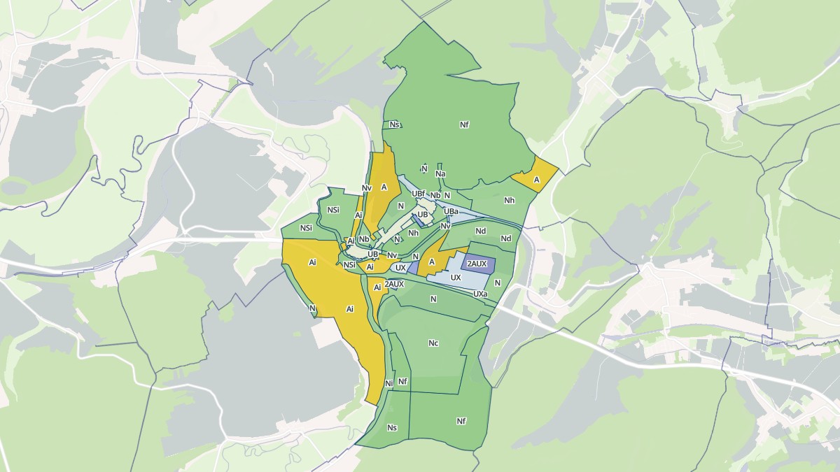 Aperçu cartographique de Pagny-sur-Meuse, centré sur la commune