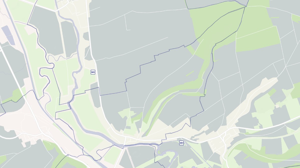 Aperçu cartographique de Pont-sur-Meuse, centré sur la commune