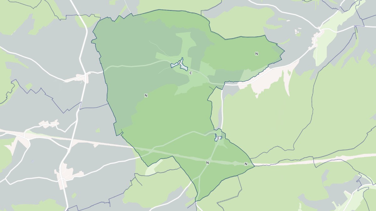 Aperçu cartographique de Rambluzin-et-Benoite-Vaux, centré sur la commune